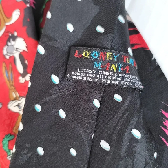 Mixed Characters Ties Lot Of 5 Five Vintage Dr Seuss Looney Tunes Mickey Mouse - Picture 6 of 11